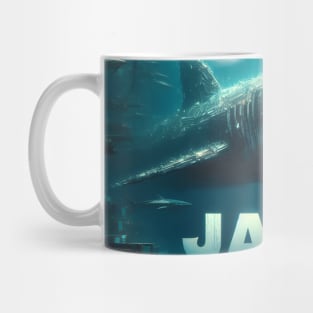 Unleash Oceanic Dread: Dive into Shark-Inspired Thrills with our Jaws-Inspired Collection! Mug